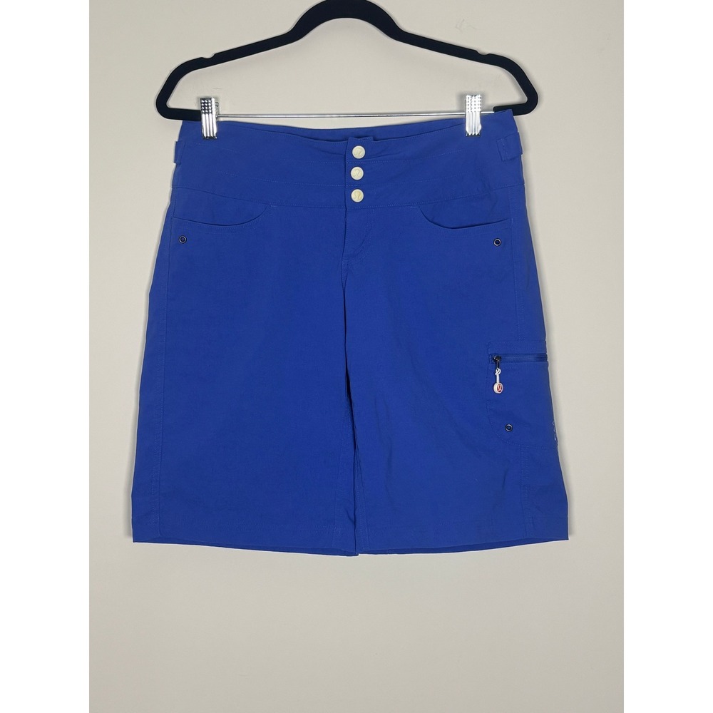 Lululemon Royal Blue Board Shorts Butterfly Floral Graphic Cargo Pocket Womens
